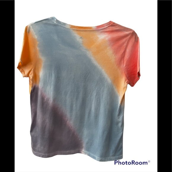 Walt Disney Pictures castle Graphic Tie Dye Tee Sz Large GUC - Picture 2 of 7
